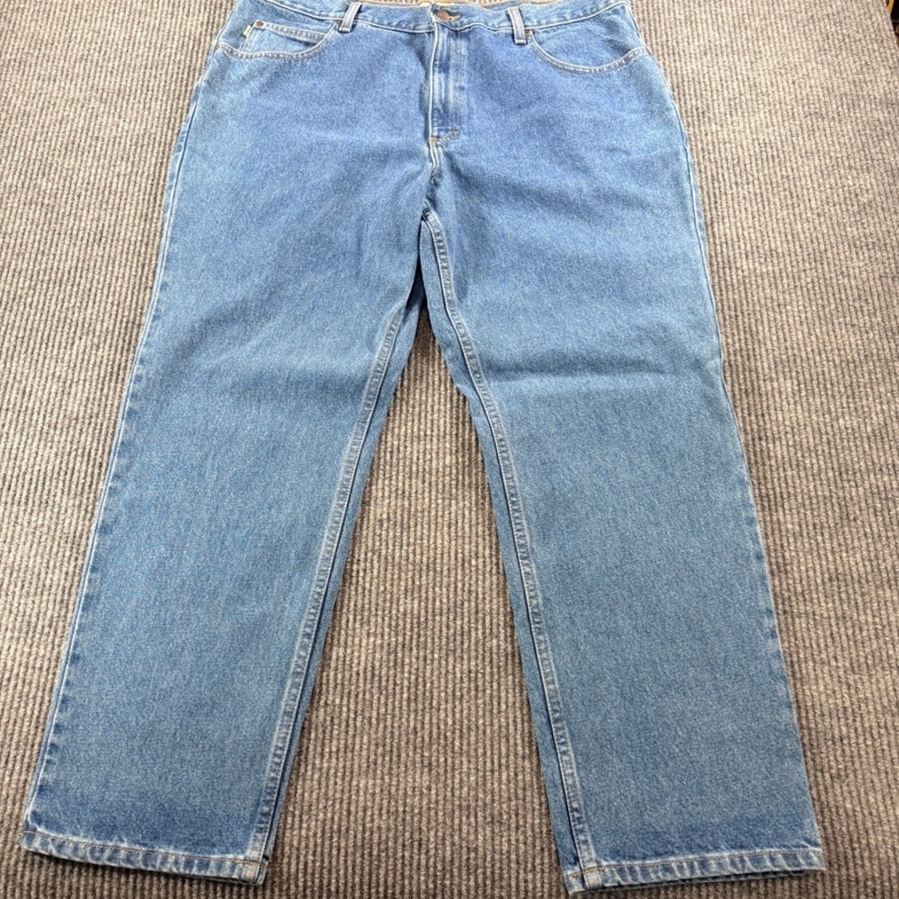 LL Bean Classic Fit Jeans Mens 40x29 Medium Wash Blue Denim 100% Cotton 220626